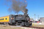 Jeddo Coal 85 chuffs out with the noon train